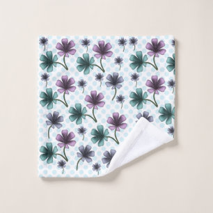 Soft Cottagecore Floral Pattern Pastel Aesthetic Wash Cloth