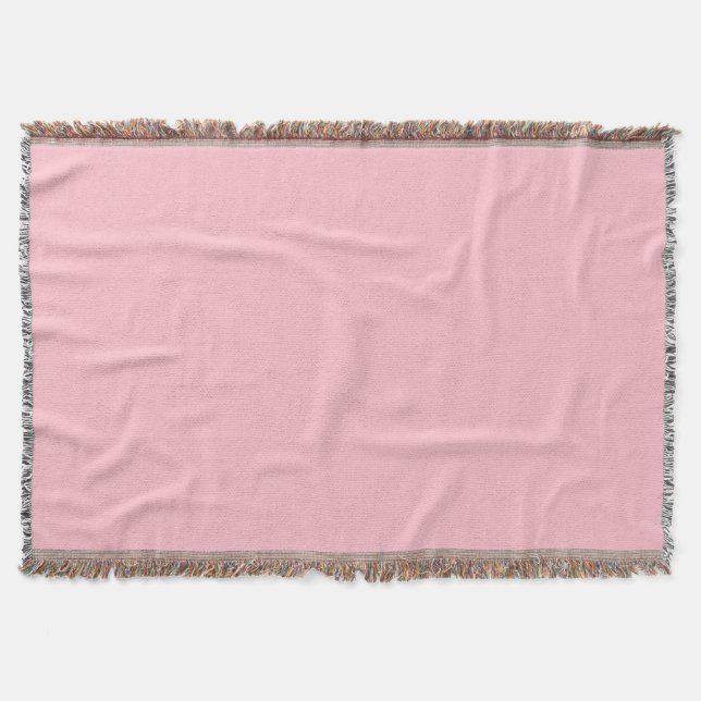 Soft Cozy Light Pink Accent Home Decor Throw Blank (Front)