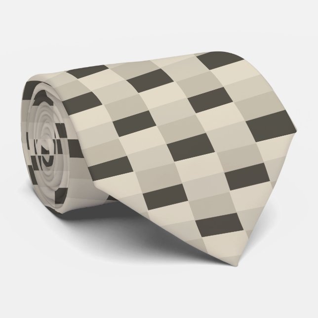 Soft Cream with Raisin Colour Pattern Tie (Rolled)