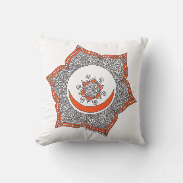 Soft cushion featuring the sacral chakra (Front)