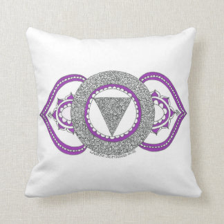 Soft cushion featuring the third eye chakra