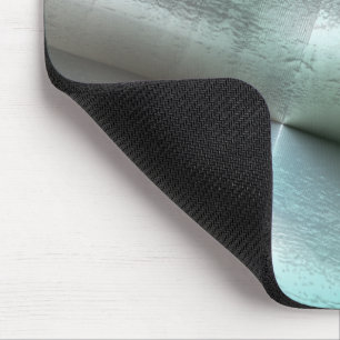 Soft cyan grey rocky texture with digital details mouse pad