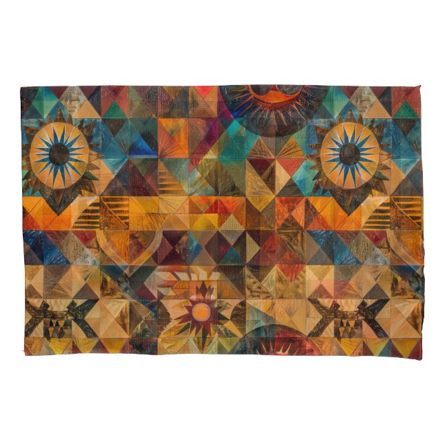 Soft Cyan "Inherited Artistry" Plush Bath Mat Pillowcase (Front)