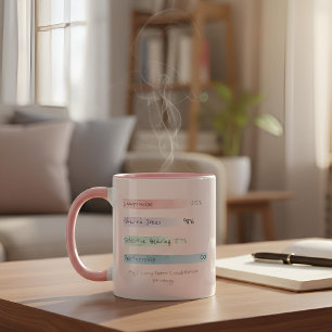 Soft Data By the Numbers Blush Relationship Two-Tone Coffee Mug