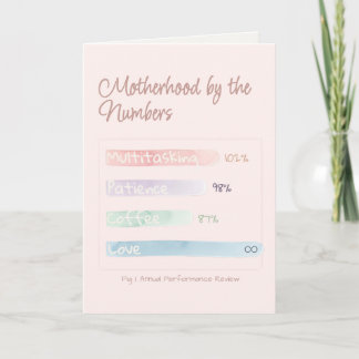 Soft Data | By the Numbers Mother's Day Folded Card