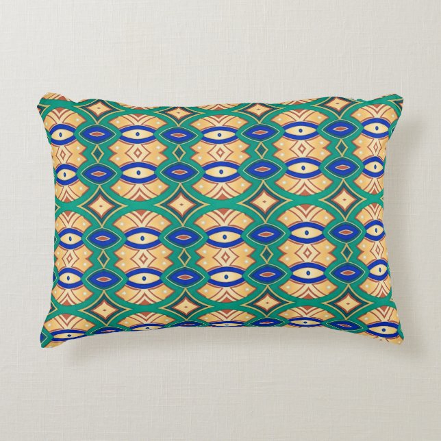 Soft Diamond & Oval Symmetry  Decorative Cushion (Front)