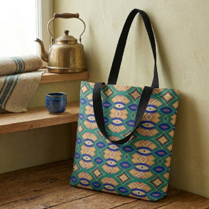 Soft Diamond & Oval Symmetry Tote Bag