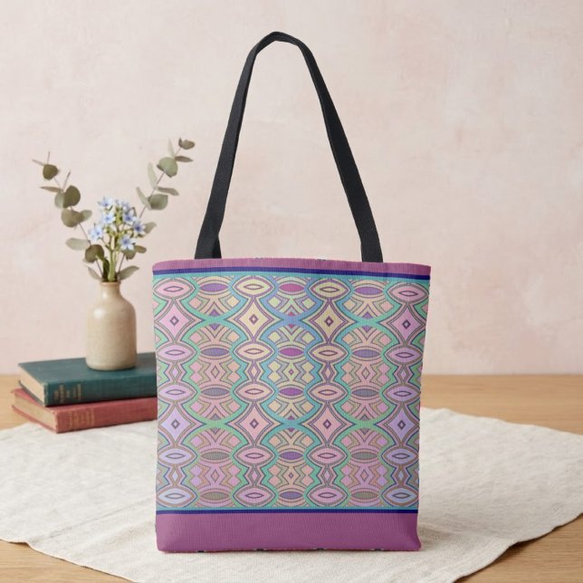 Soft Diamond & Oval Symmetry Tote Bag (Creator Uploaded)