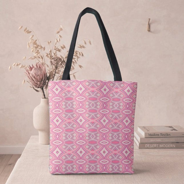 Soft Diamond & Oval Symmetry Tote Bag (Creator Uploaded)