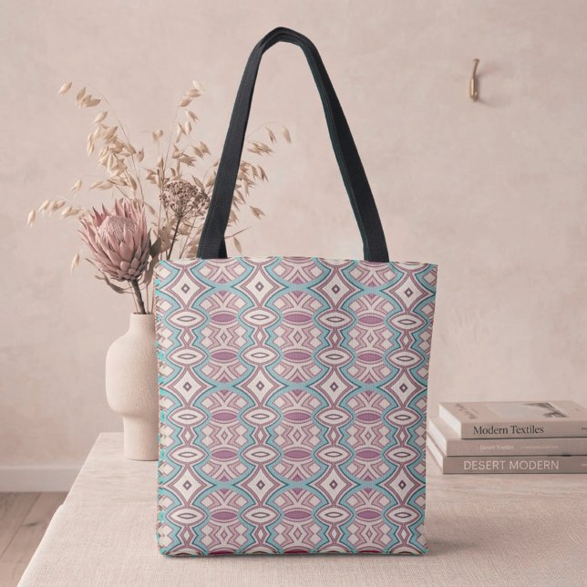 Soft Diamond & Oval Symmetry Tote Bag (Creator Uploaded)