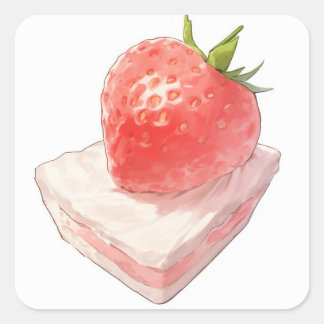 Soft Dreamy Art Square Sticker