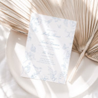 Soft Dusty Blue Chinoiserie Baby Shower