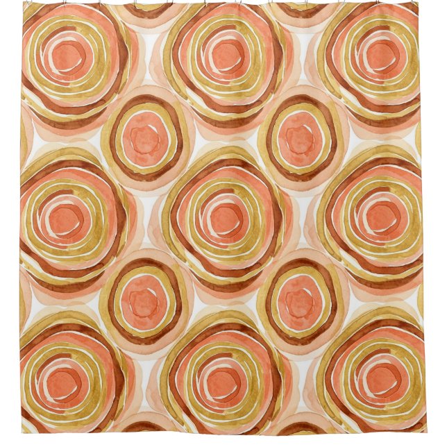 Soft Earthy Abstract (3) Shower Curtain (Front)