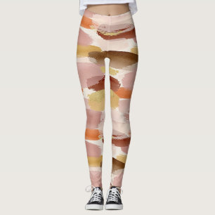 Soft Earthy Abstract (4) Leggings