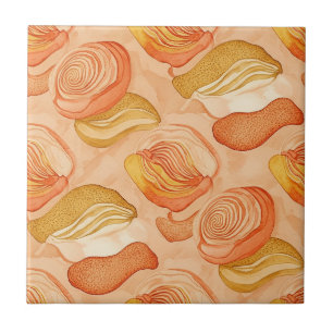 Soft Earthy Abstract (6) Tile