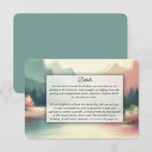 Soft Echoes of the Mountains Enclosure Card
