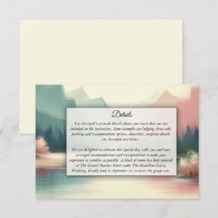 Soft Echoes of the Mountains Enclosure Card