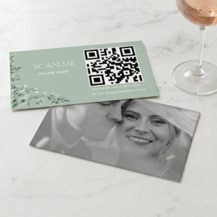 Soft Elegant Aesthetic Classic Minimal Wedding Enclosure Card