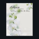 Soft Elegant Orchid Advice Card<br><div class="desc">Soft beautiful elegant orchid design. Personalise our gorgeous stationery with your event details easily and quickly,  simply press the customise it button. Coordinating backside is included. Matching items to complete your event collection are available in our Zazzle store!</div>