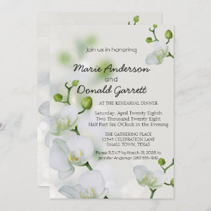 Soft Elegant Orchid Rehearsal Dinner