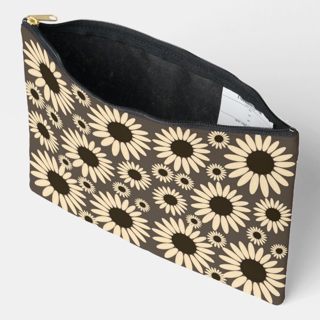  Soft Empress Florals Brown Empress Accessory Pouch (Open)