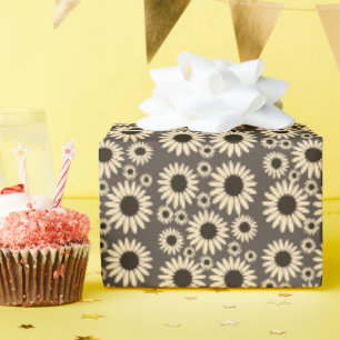 Soft Empress Florals Brown Empress Wrapping Paper