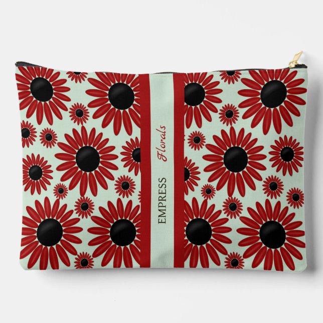  Soft Empress Florals Velvet Empress Accessory Pouch (Back)