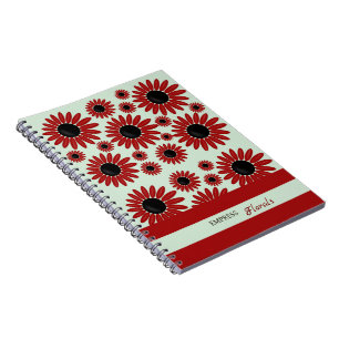 Soft Empress Florals Velvet Notebook