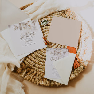 Soft Fall Leaves Save The Date