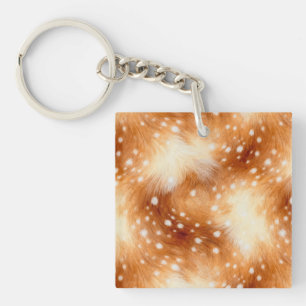 Soft Fawn Fur Cozy Woodland Key Ring