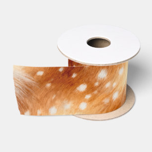 Soft Fawn Fur Cozy Woodland Satin Ribbon