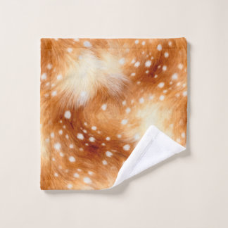 Soft Fawn Fur Cozy Woodland Wash Cloth