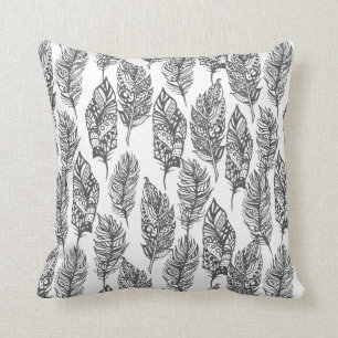 Soft Feathers Doodle Cushion