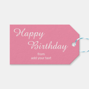 Soft Flamingo Pink Gift Tags