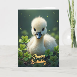 Soft Fledgling Birthday Card