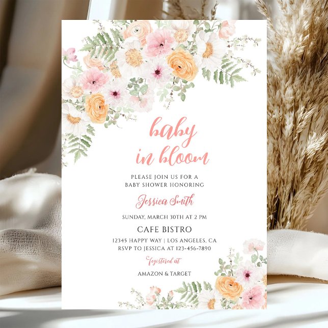 Soft Floral Baby Shower Invitation (Creator Uploaded)
