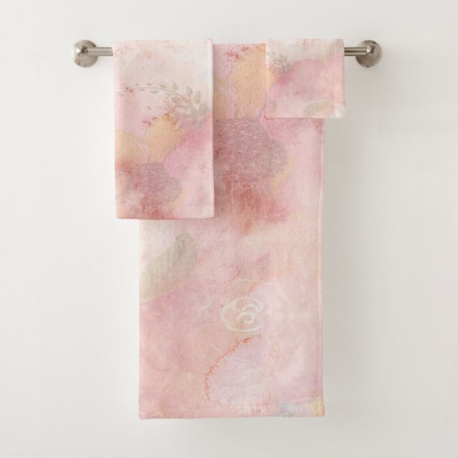 Soft Floral Bath Towel Set (Insitu)