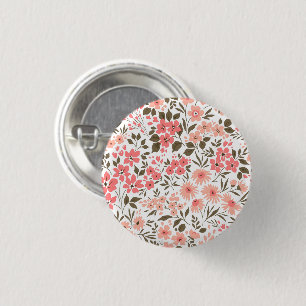 Soft Floral Dreams 3 Cm Round Badge
