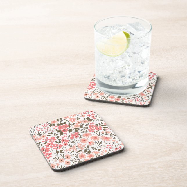 Soft Floral Dreams Coaster (Right Side)