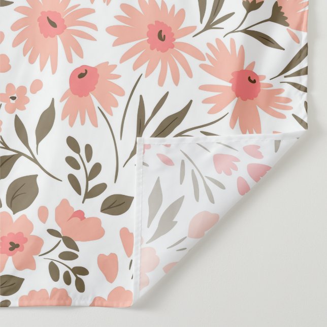 Soft Floral Dreams Tapestry (Detail)