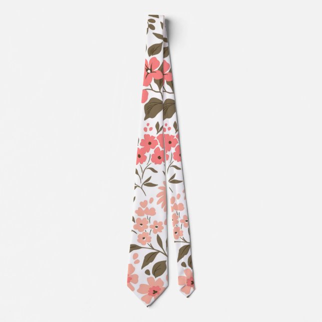 Soft Floral Dreams Tie (Front)