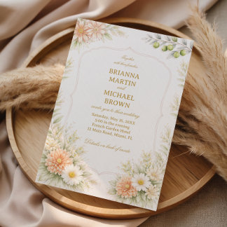 Soft Floral Elegant Garden Invitation