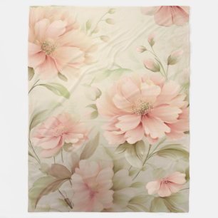 Soft Floral Fleece Blanket