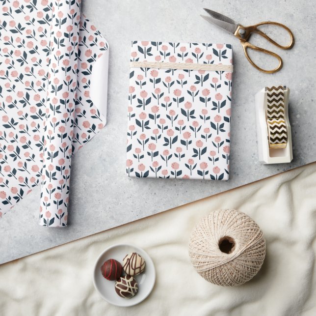 Soft Floral Garden Wrapping Paper (Crafts)