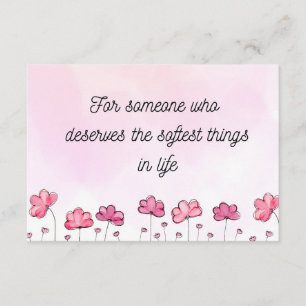 Soft Floral Greeting Card Thoughtful Gift