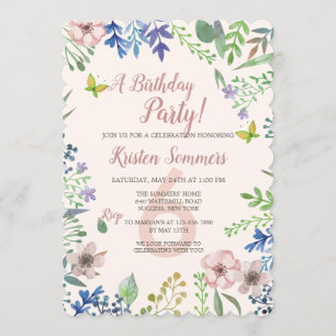 Soft Floral Invitation