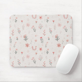 Soft Floral Mouse Pad