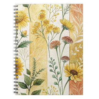 Soft Floral Pattern Collection Notebook