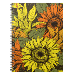 Soft Floral Pattern Collection Notebook