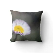 Soft Floral Photography Throw Pillow – Minimal 